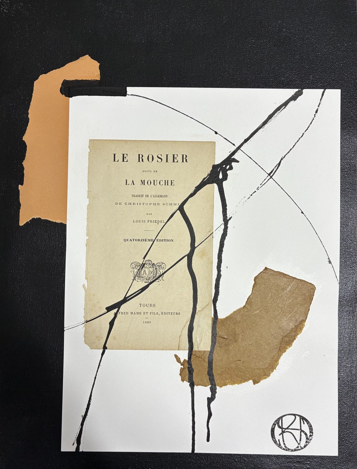 Rousseau Mimie, Acrylique, encre de chine, Collage