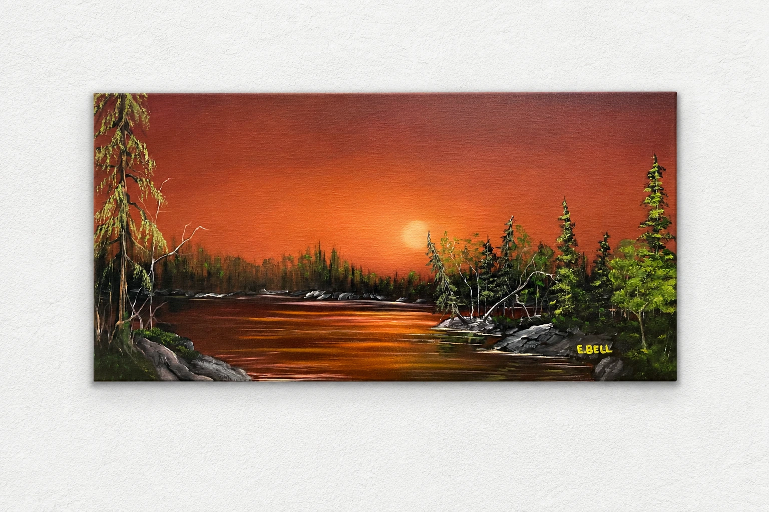 Coucher de soleil sur le lac (2), Erin Bell Gallery